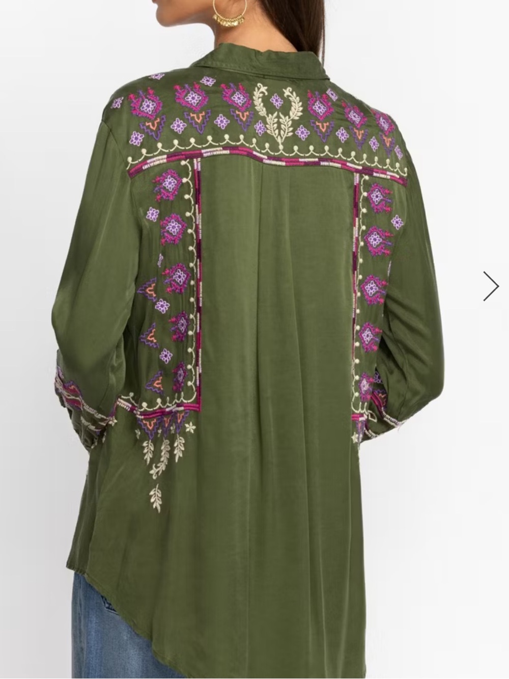 Johnny Was CURACAO OVERSIZED SHIRT TUNIC - Picture 6 of 11